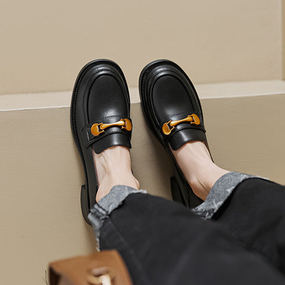 British Style Fashion Leather Loafers For Women