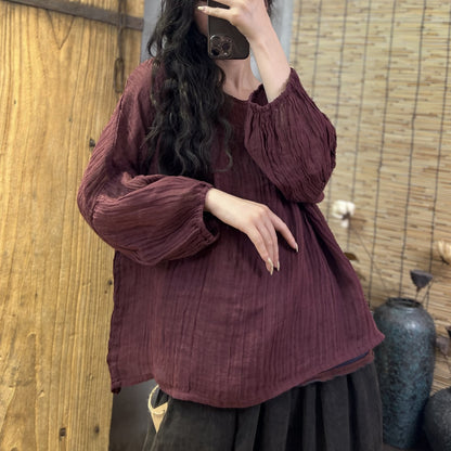 Lightweight Linen Breathable Blouse