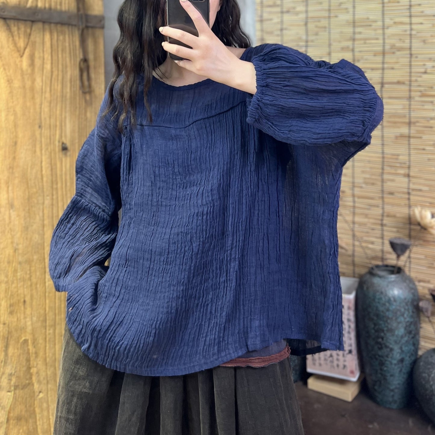 Lightweight Linen Breathable Blouse