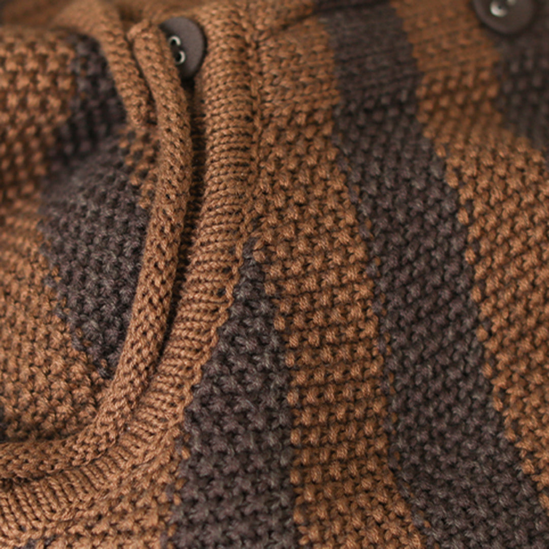 Vintage Stripes Knitted Cardigan Sweater